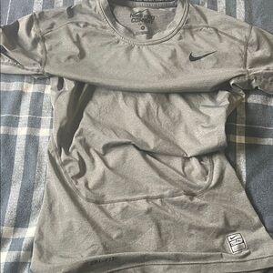 Nike Pro Combat  Dri-FIT Gray Men's Short Sleeve Tee